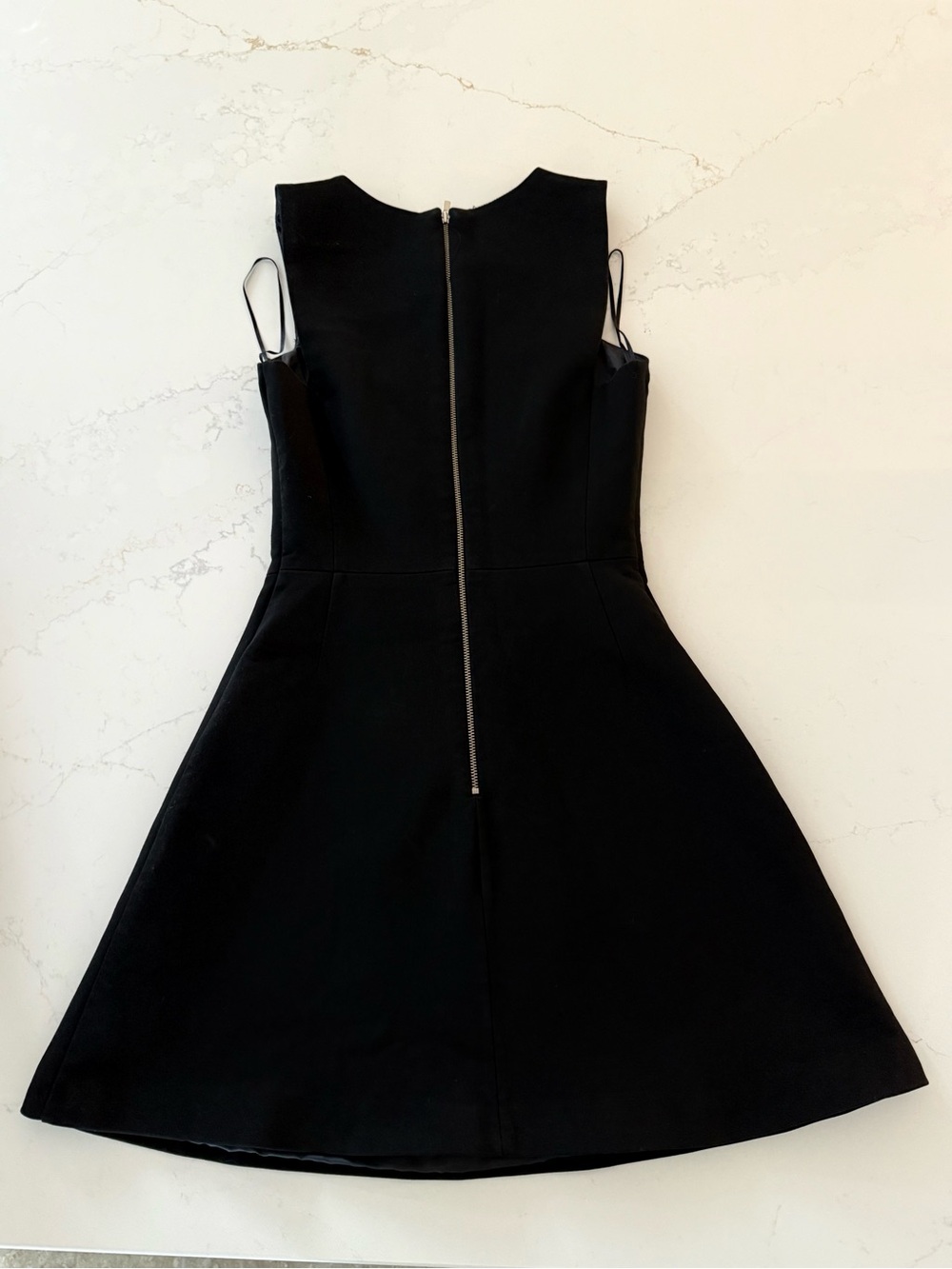 Zara Basic Black Fit & Flare Dress Women’s Sleeveless Cocktail Party Dress - Picture 2 of 4